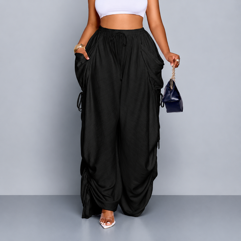 Luvani™ Wide-leg Drawstring Pants