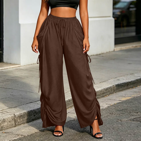 Luvani™ Wide-leg Drawstring Pants