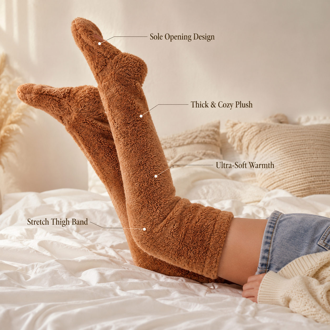Luvani™ Fuzzy Warm Long Socks