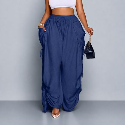 Luvani™ Wide-leg Drawstring Pants