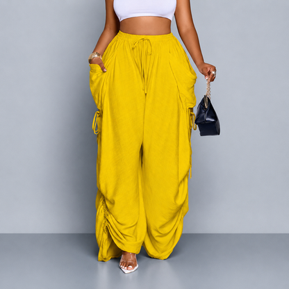 Luvani™ Wide-leg Drawstring Pants