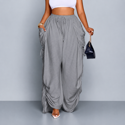 Luvani™ Wide-leg Drawstring Pants