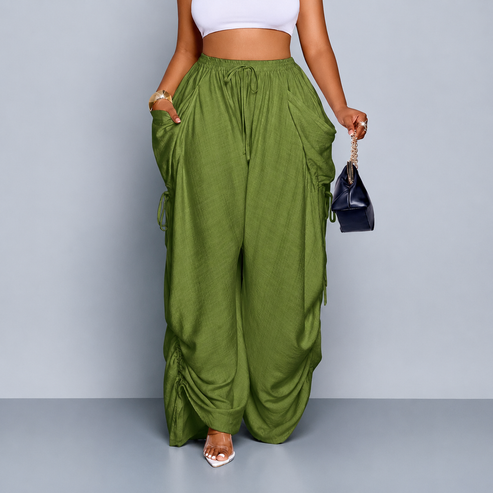 Luvani™ Wide-leg Drawstring Pants