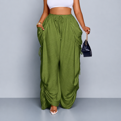Luvani™ Wide-leg Drawstring Pants