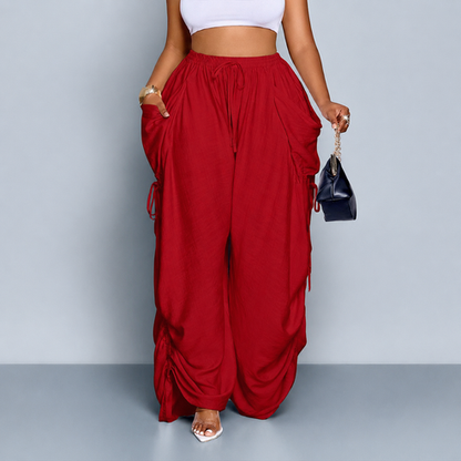 Luvani™ Wide-leg Drawstring Pants