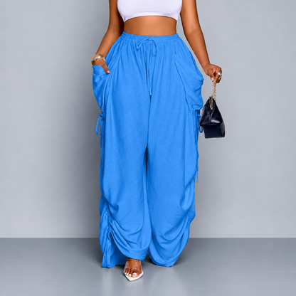 Luvani™ Wide-leg Drawstring Pants